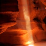 Lichtstrahl im Antelpoe Canyon. © Marc Szeglat