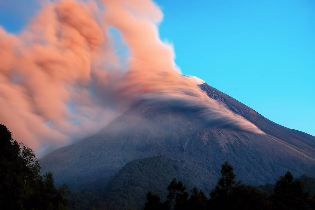 Pyroklastischer Strom am Merapi